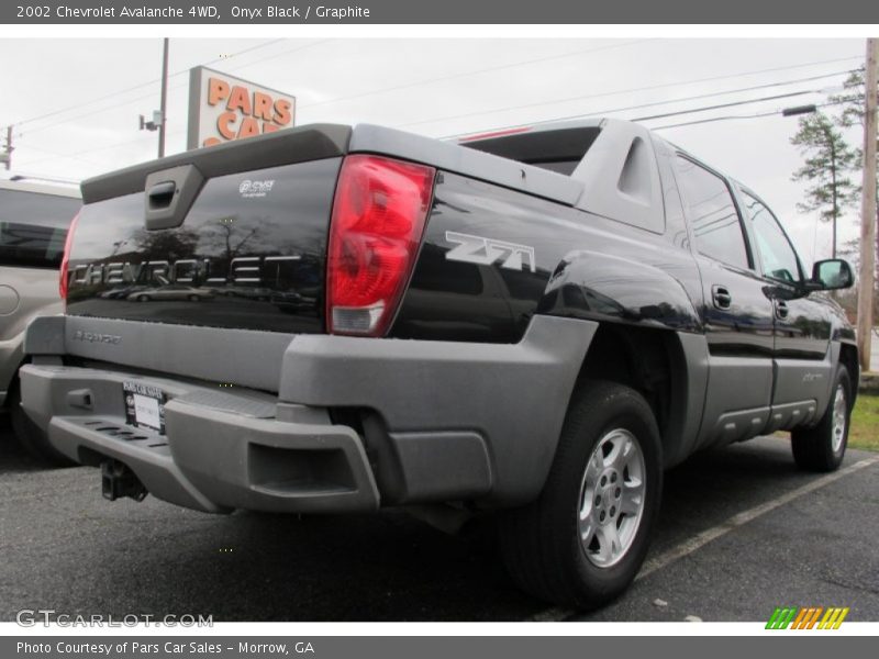 Onyx Black / Graphite 2002 Chevrolet Avalanche 4WD