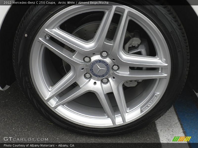 Arctic White / Almond Beige/Mocha 2012 Mercedes-Benz C 250 Coupe