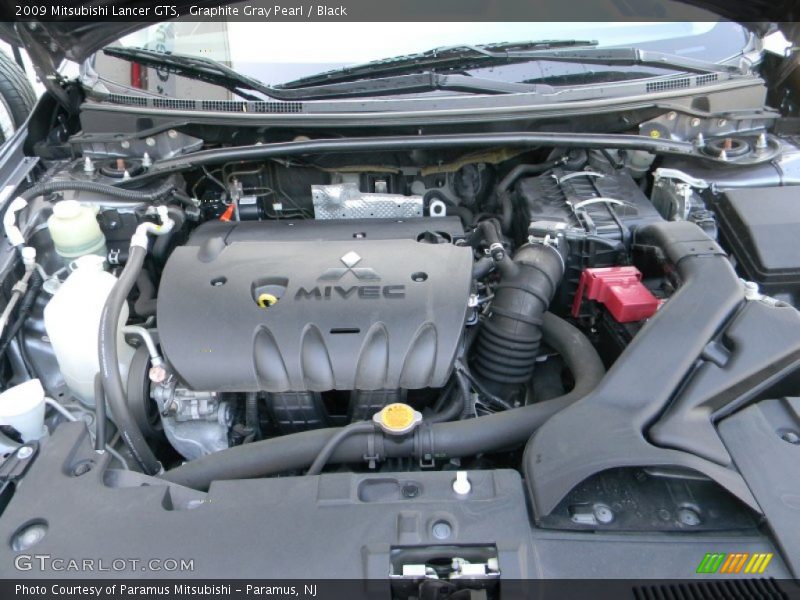 Graphite Gray Pearl / Black 2009 Mitsubishi Lancer GTS