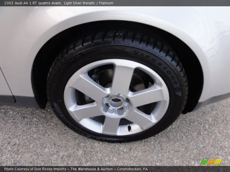 Light Silver Metallic / Platinum 2003 Audi A4 1.8T quattro Avant