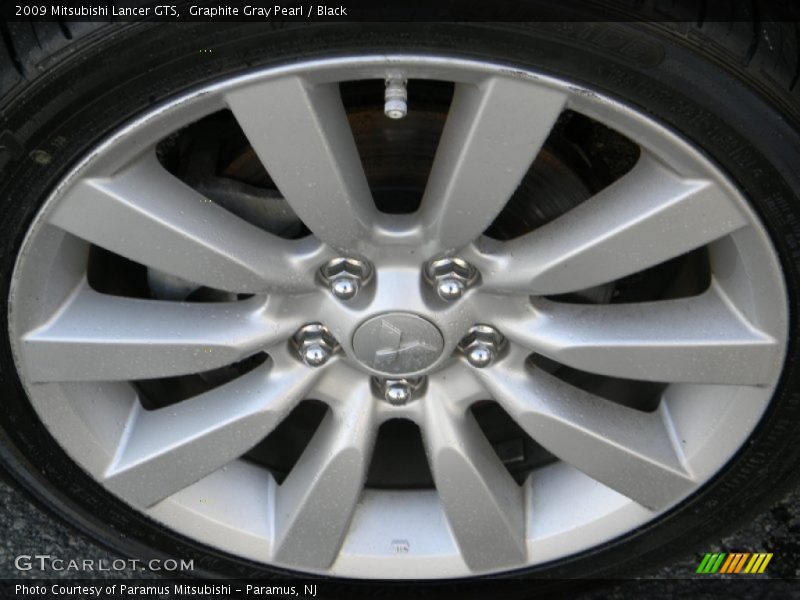 Graphite Gray Pearl / Black 2009 Mitsubishi Lancer GTS