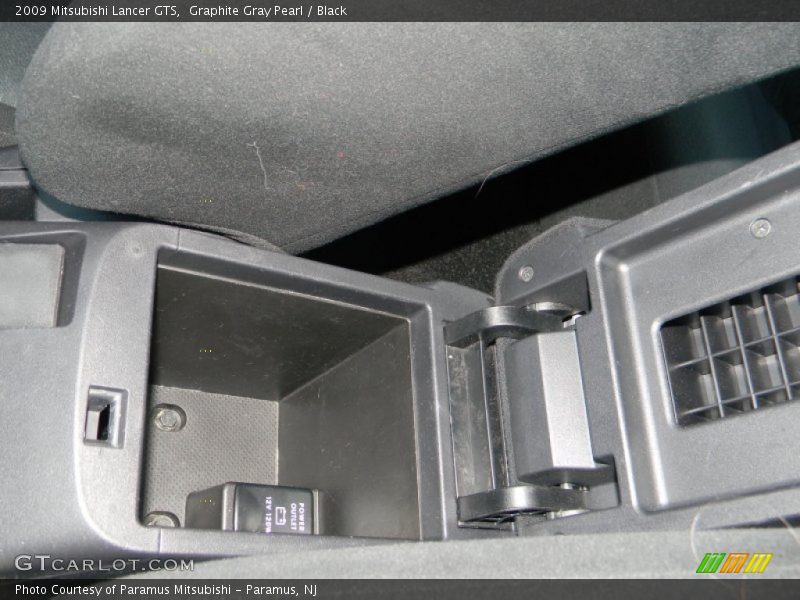 Graphite Gray Pearl / Black 2009 Mitsubishi Lancer GTS