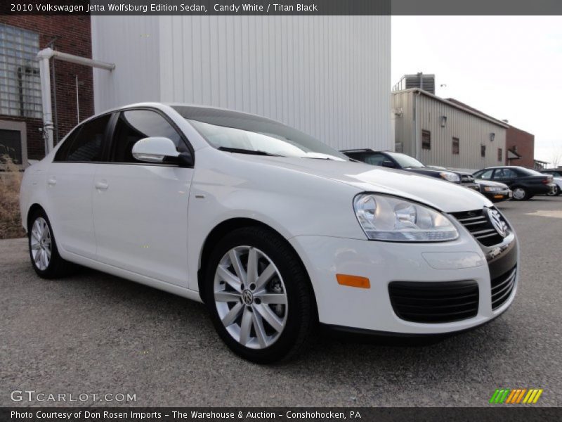 Candy White / Titan Black 2010 Volkswagen Jetta Wolfsburg Edition Sedan