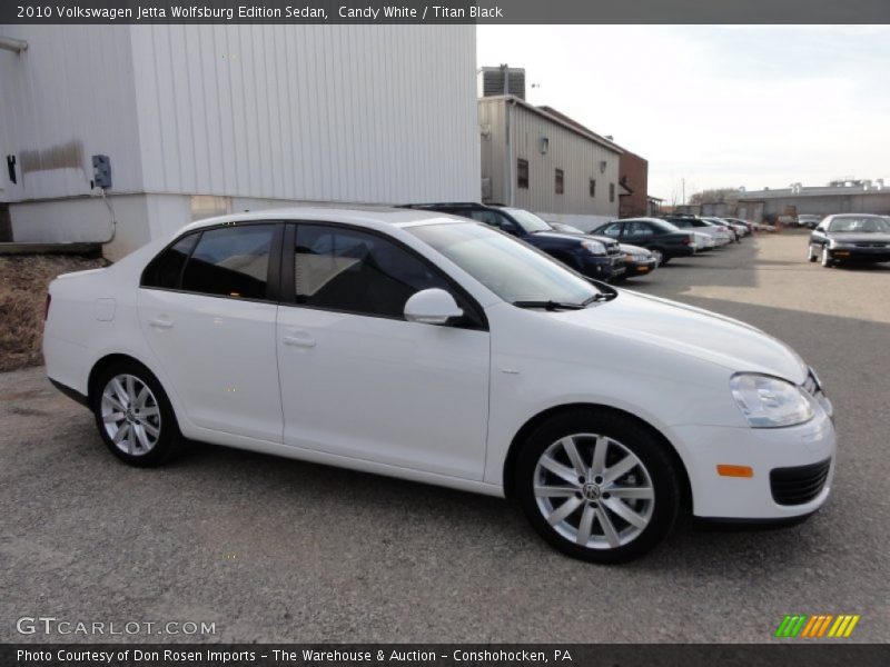 Candy White / Titan Black 2010 Volkswagen Jetta Wolfsburg Edition Sedan