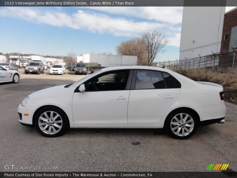 Candy White / Titan Black 2010 Volkswagen Jetta Wolfsburg Edition Sedan