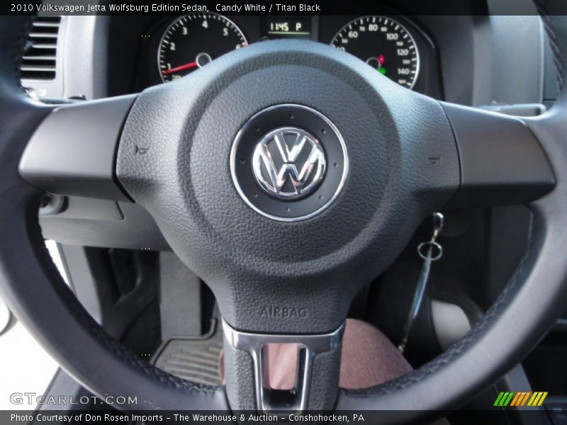 Candy White / Titan Black 2010 Volkswagen Jetta Wolfsburg Edition Sedan