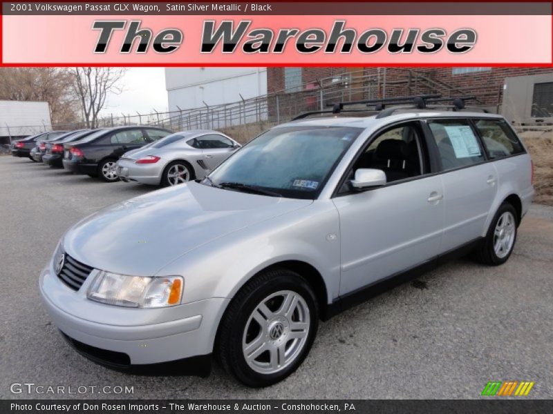 Satin Silver Metallic / Black 2001 Volkswagen Passat GLX Wagon