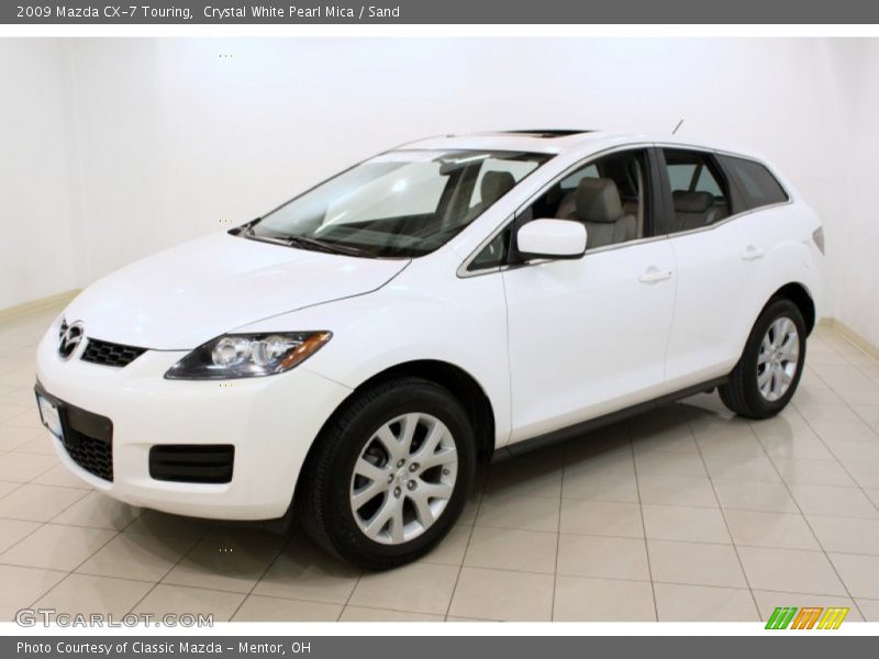 Crystal White Pearl Mica / Sand 2009 Mazda CX-7 Touring