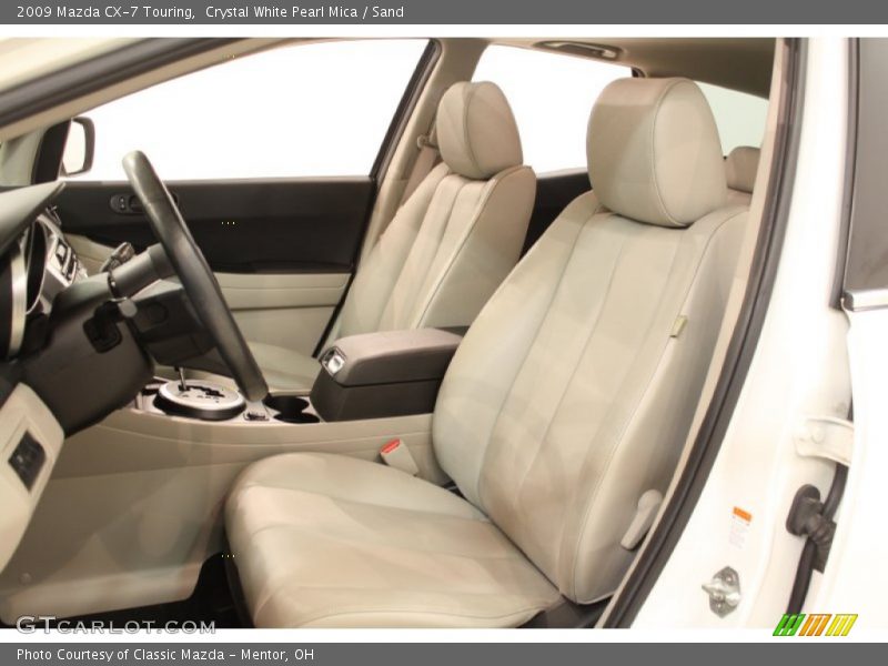Crystal White Pearl Mica / Sand 2009 Mazda CX-7 Touring