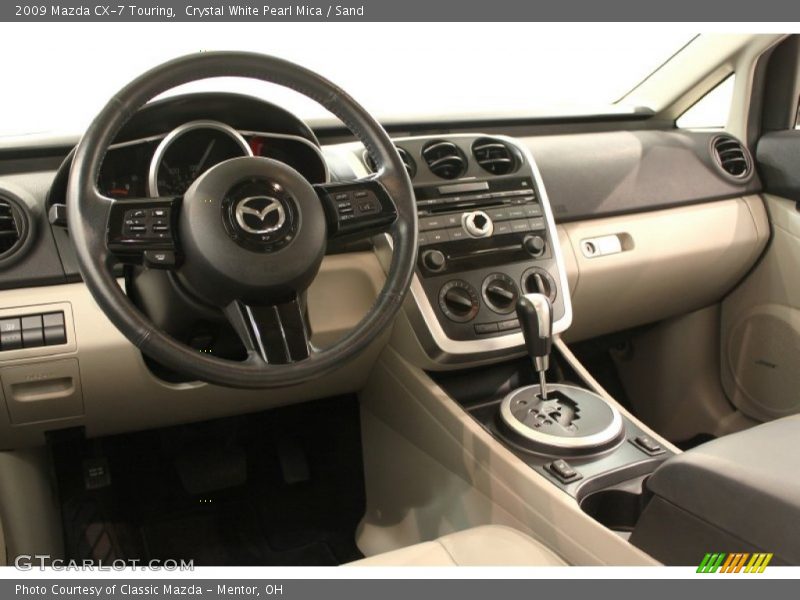 Crystal White Pearl Mica / Sand 2009 Mazda CX-7 Touring