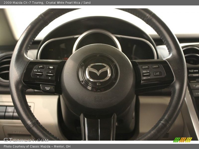 Crystal White Pearl Mica / Sand 2009 Mazda CX-7 Touring