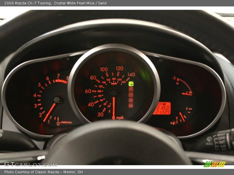 Crystal White Pearl Mica / Sand 2009 Mazda CX-7 Touring
