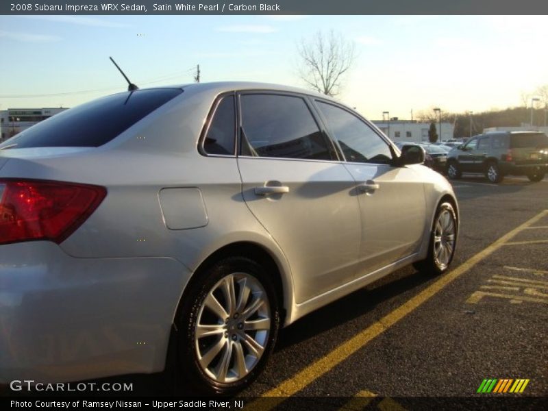 Satin White Pearl / Carbon Black 2008 Subaru Impreza WRX Sedan