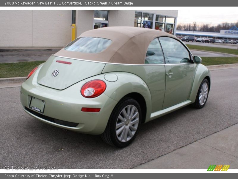 Gecko Green / Cream Beige 2008 Volkswagen New Beetle SE Convertible
