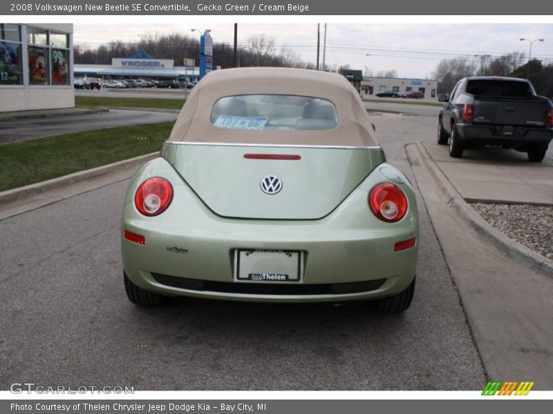 Gecko Green / Cream Beige 2008 Volkswagen New Beetle SE Convertible