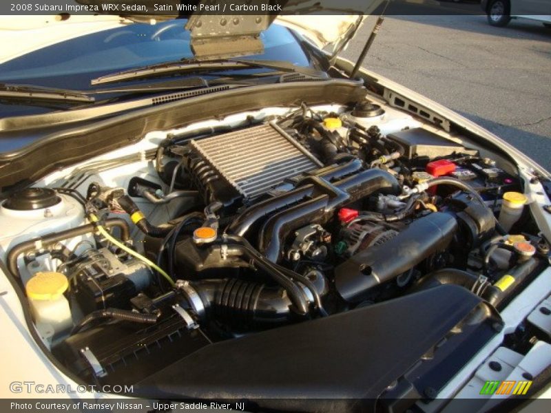 Satin White Pearl / Carbon Black 2008 Subaru Impreza WRX Sedan