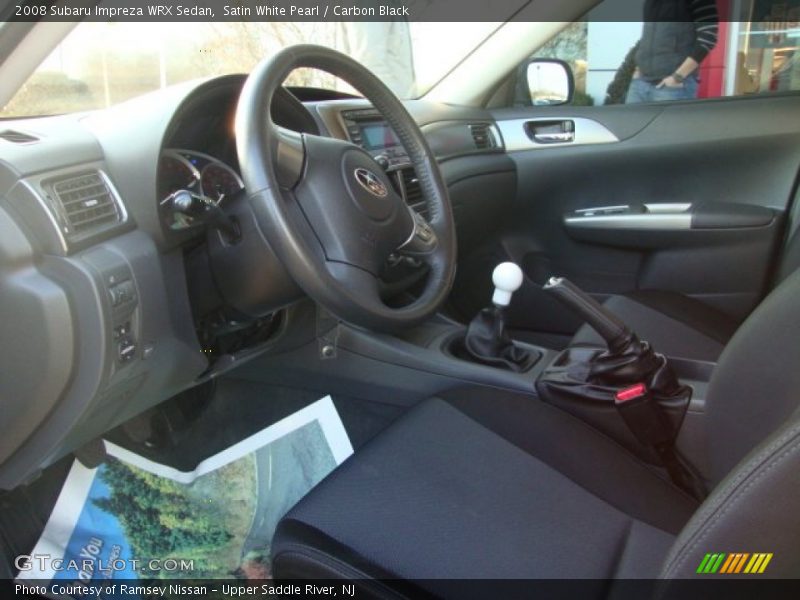 Satin White Pearl / Carbon Black 2008 Subaru Impreza WRX Sedan