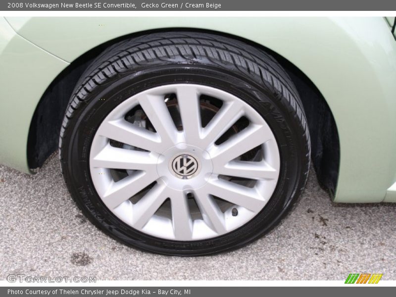 Gecko Green / Cream Beige 2008 Volkswagen New Beetle SE Convertible