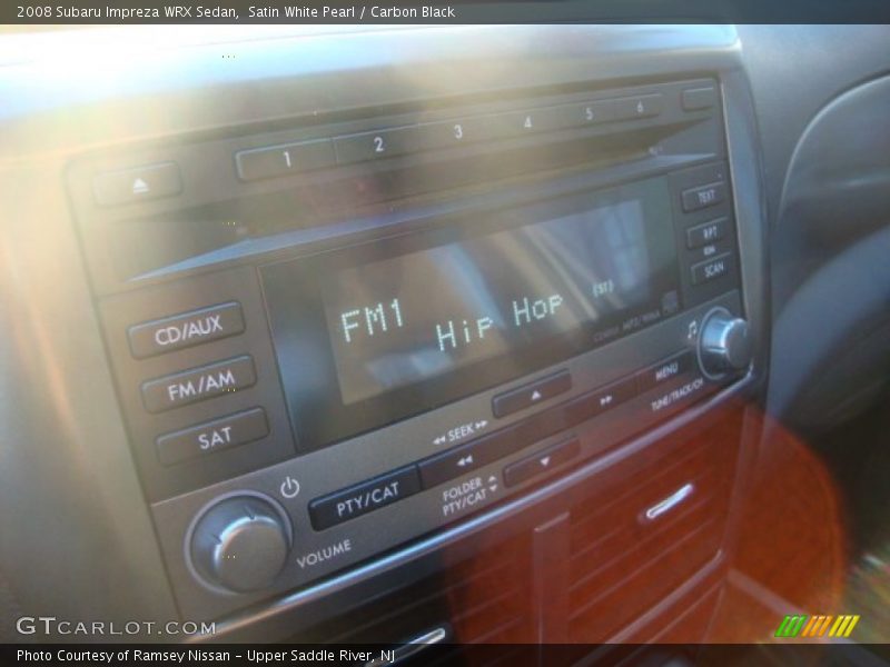 Satin White Pearl / Carbon Black 2008 Subaru Impreza WRX Sedan