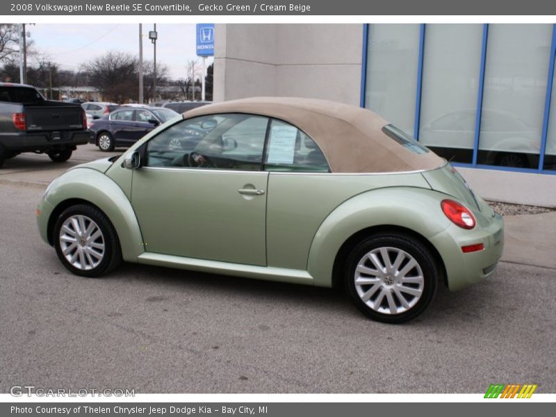 Gecko Green / Cream Beige 2008 Volkswagen New Beetle SE Convertible