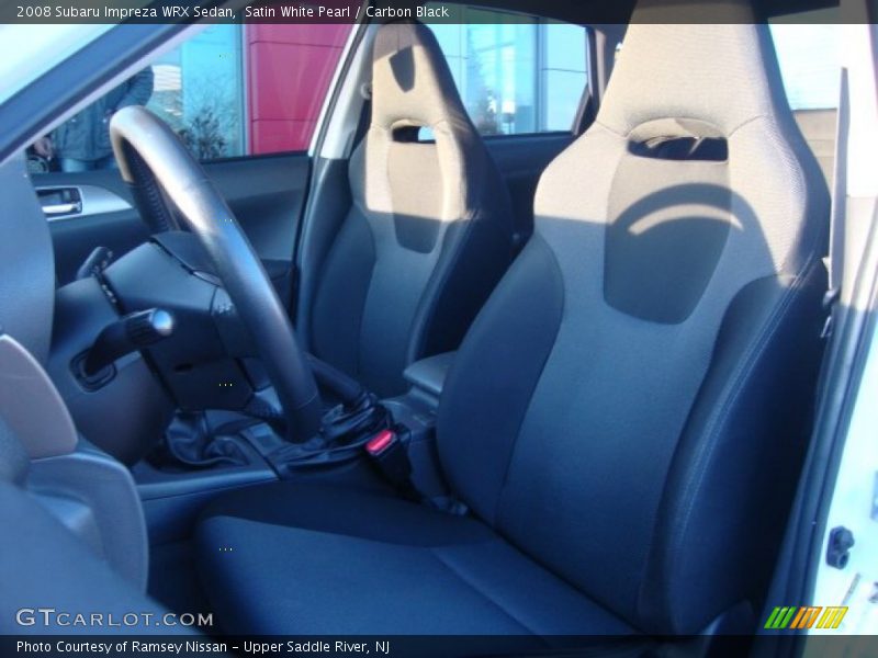 Satin White Pearl / Carbon Black 2008 Subaru Impreza WRX Sedan