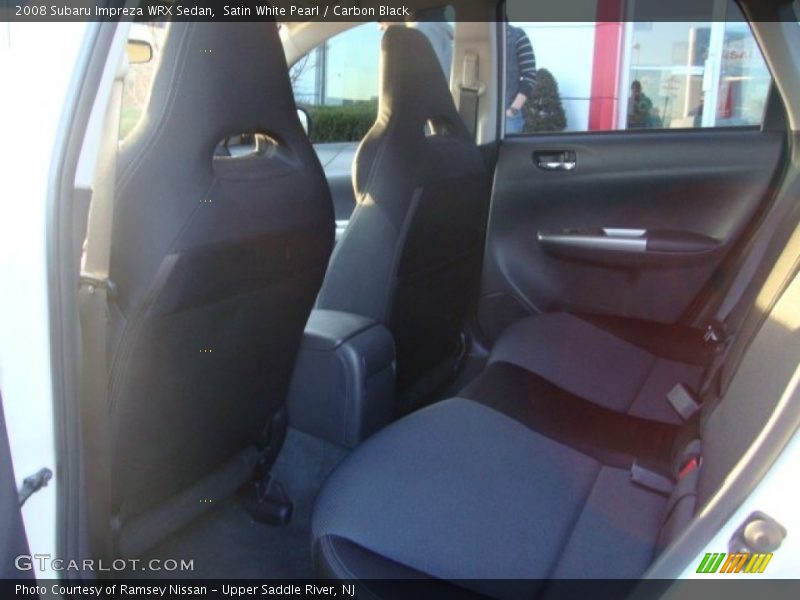 Satin White Pearl / Carbon Black 2008 Subaru Impreza WRX Sedan