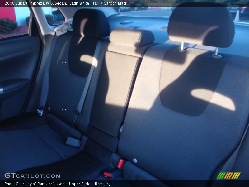 Satin White Pearl / Carbon Black 2008 Subaru Impreza WRX Sedan