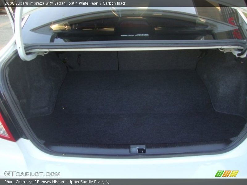 Satin White Pearl / Carbon Black 2008 Subaru Impreza WRX Sedan
