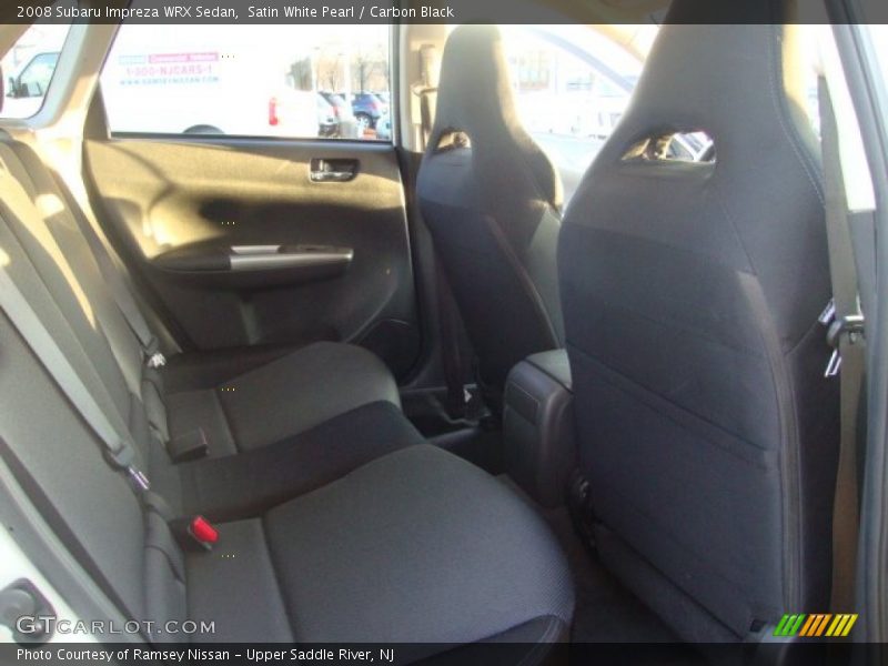 Satin White Pearl / Carbon Black 2008 Subaru Impreza WRX Sedan