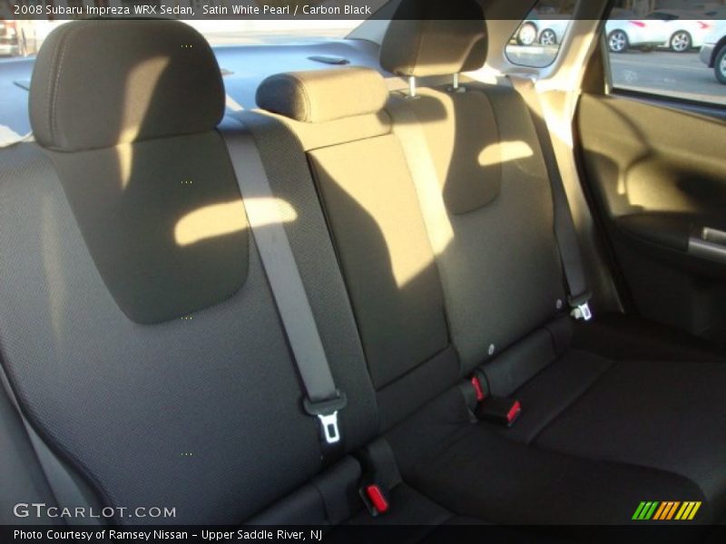 Satin White Pearl / Carbon Black 2008 Subaru Impreza WRX Sedan