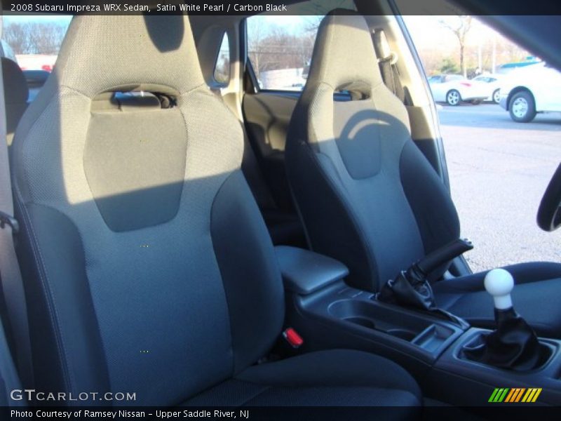 Satin White Pearl / Carbon Black 2008 Subaru Impreza WRX Sedan