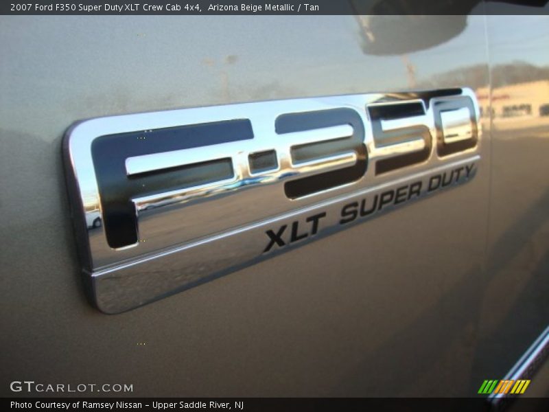 Arizona Beige Metallic / Tan 2007 Ford F350 Super Duty XLT Crew Cab 4x4