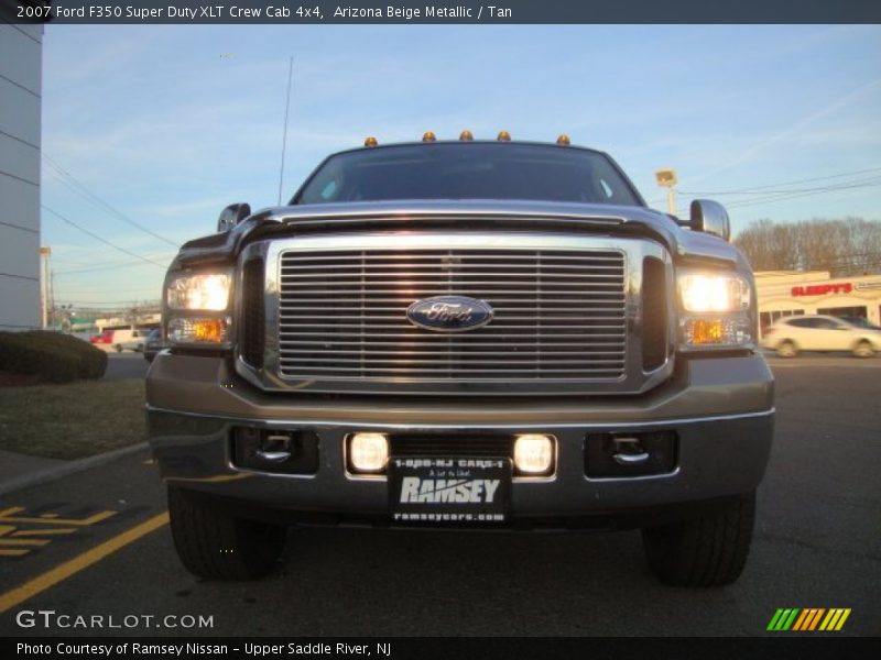 Arizona Beige Metallic / Tan 2007 Ford F350 Super Duty XLT Crew Cab 4x4