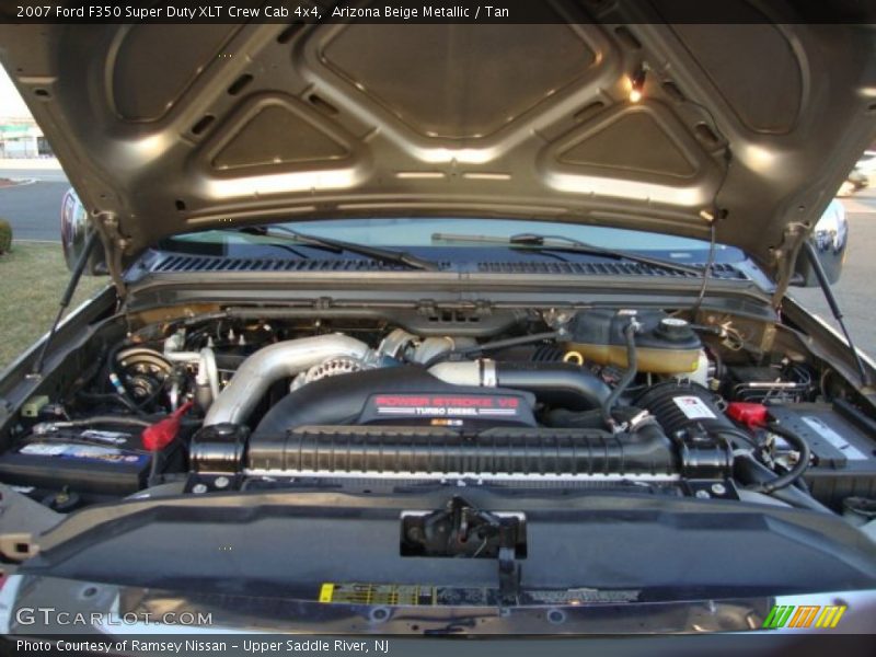 Arizona Beige Metallic / Tan 2007 Ford F350 Super Duty XLT Crew Cab 4x4