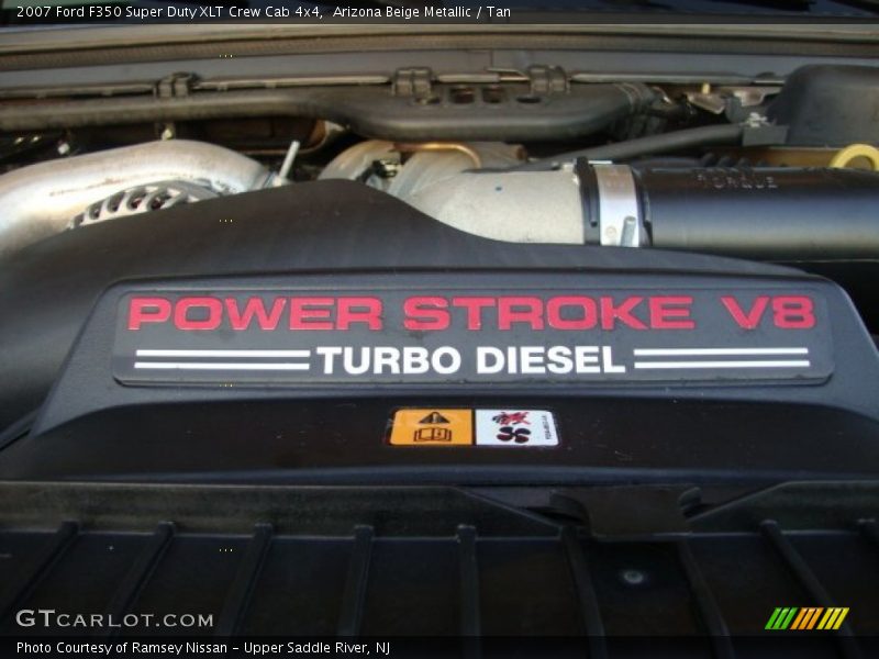 Arizona Beige Metallic / Tan 2007 Ford F350 Super Duty XLT Crew Cab 4x4
