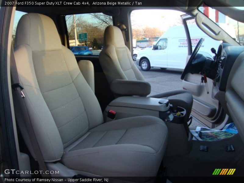 Arizona Beige Metallic / Tan 2007 Ford F350 Super Duty XLT Crew Cab 4x4