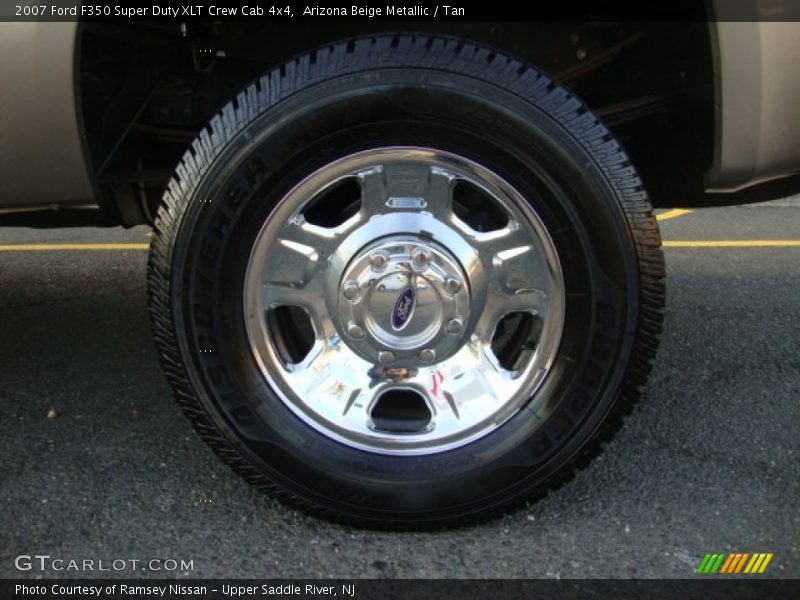Arizona Beige Metallic / Tan 2007 Ford F350 Super Duty XLT Crew Cab 4x4