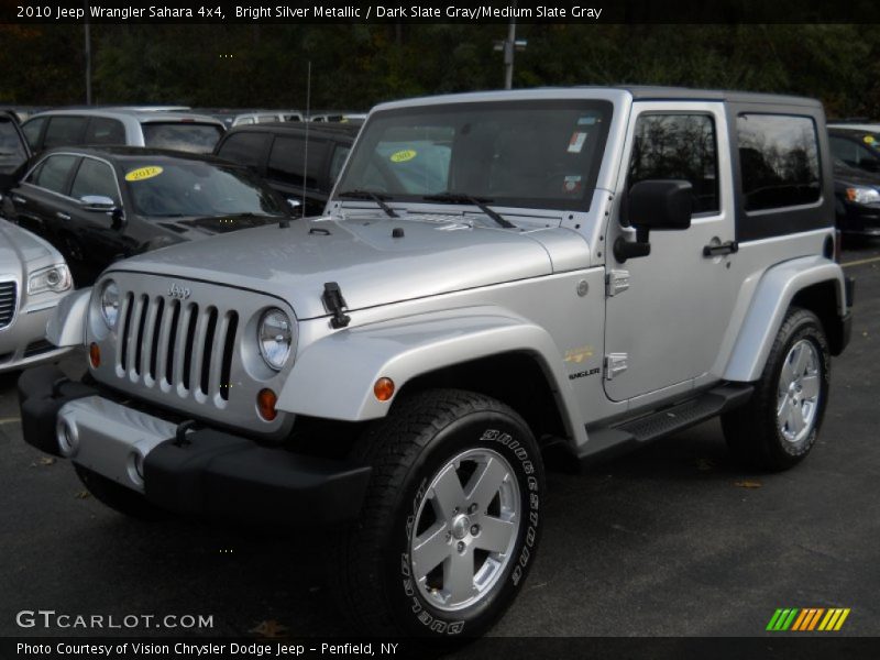 Bright Silver Metallic / Dark Slate Gray/Medium Slate Gray 2010 Jeep Wrangler Sahara 4x4