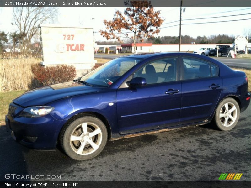 Strato Blue Mica / Black 2005 Mazda MAZDA3 i Sedan