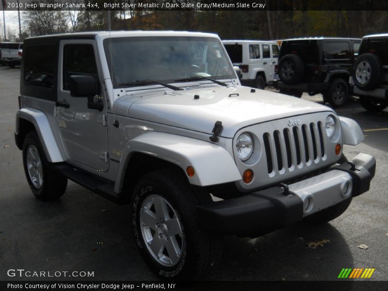 Bright Silver Metallic / Dark Slate Gray/Medium Slate Gray 2010 Jeep Wrangler Sahara 4x4