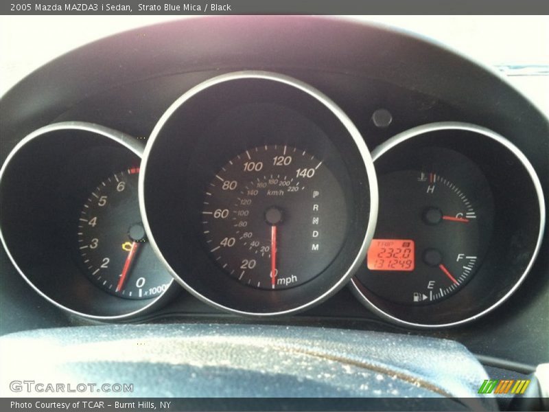 Strato Blue Mica / Black 2005 Mazda MAZDA3 i Sedan