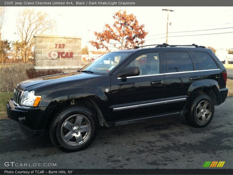 Black / Dark Khaki/Light Graystone 2005 Jeep Grand Cherokee Limited 4x4