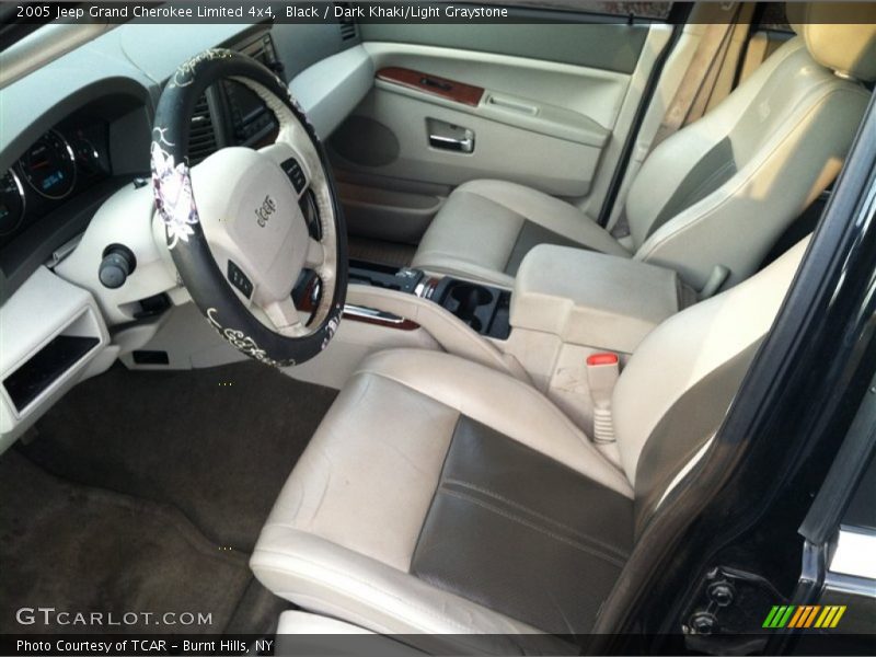 Black / Dark Khaki/Light Graystone 2005 Jeep Grand Cherokee Limited 4x4