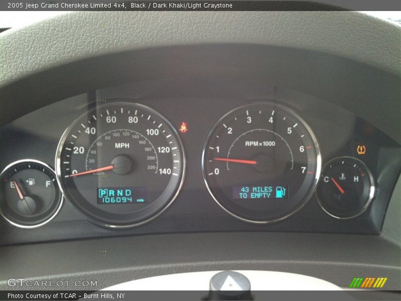 Black / Dark Khaki/Light Graystone 2005 Jeep Grand Cherokee Limited 4x4