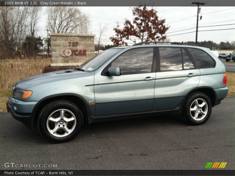 Grey Green Metallic / Black 2003 BMW X5 3.0i