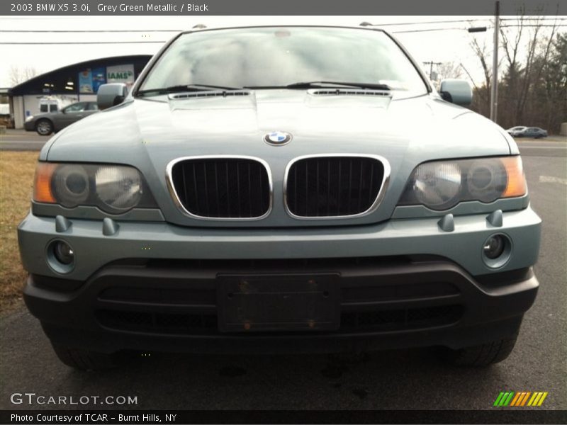 Grey Green Metallic / Black 2003 BMW X5 3.0i