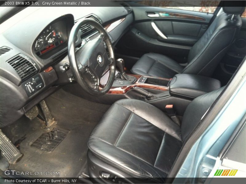 Grey Green Metallic / Black 2003 BMW X5 3.0i