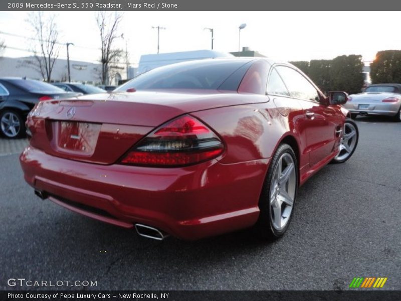 Mars Red / Stone 2009 Mercedes-Benz SL 550 Roadster
