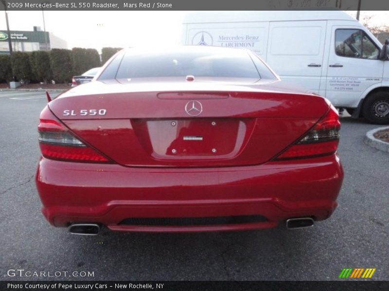 Mars Red / Stone 2009 Mercedes-Benz SL 550 Roadster