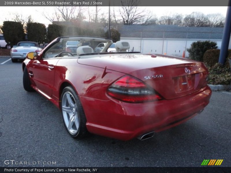 Mars Red / Stone 2009 Mercedes-Benz SL 550 Roadster